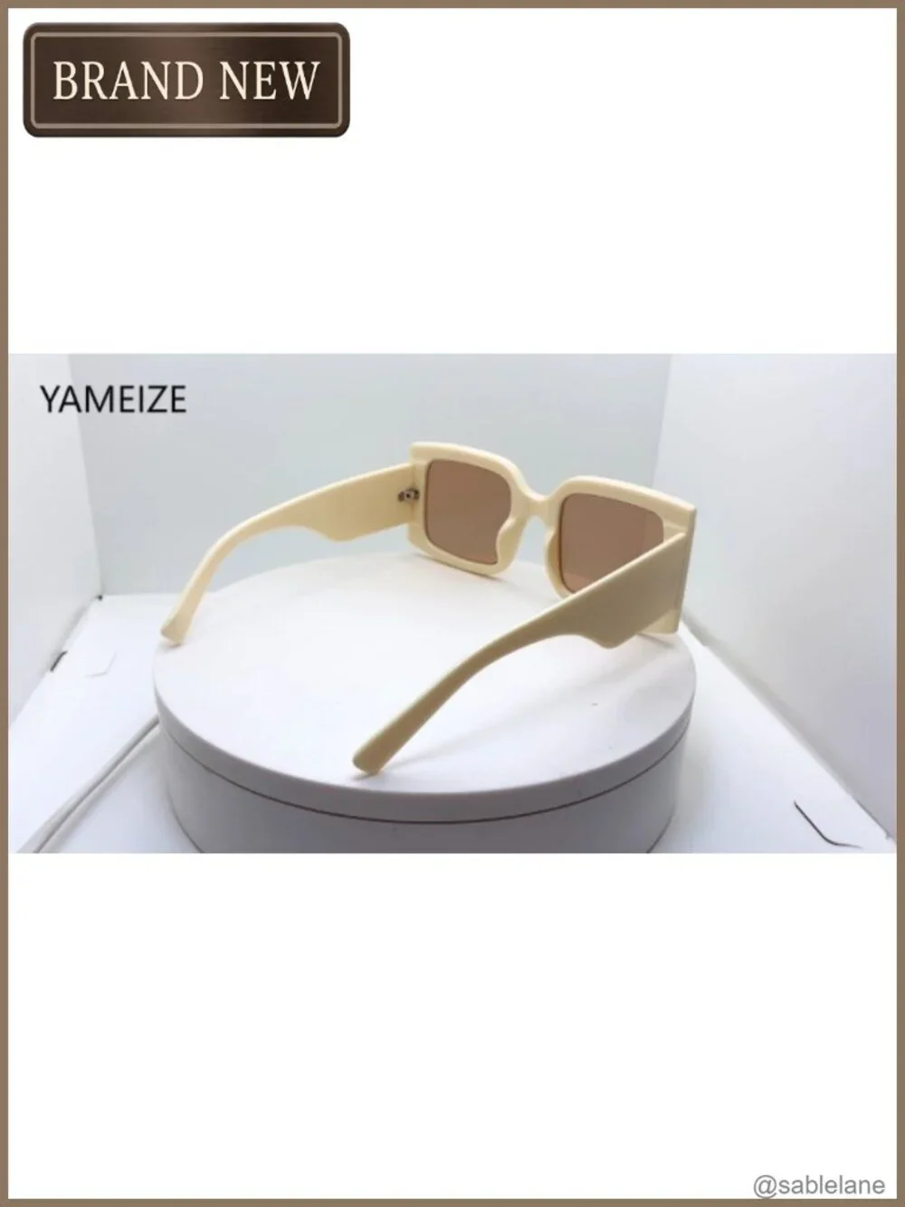 Vintage Oversized Square Sunglasses UV400 Protection Unisex